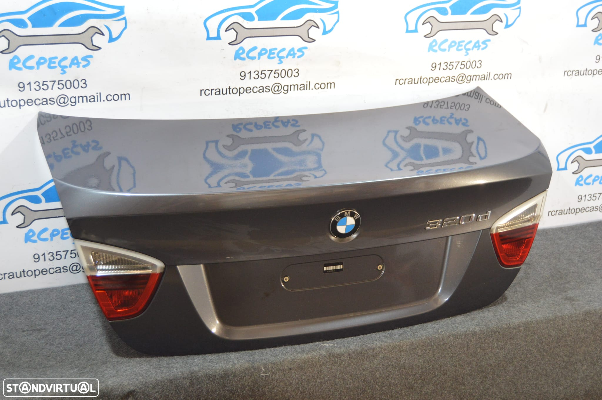PORTA TAMPA MALA BMW SERIE 3 E90 41627254425 7254425 FECHO PUXADOR LUZ 3º STOP - 2