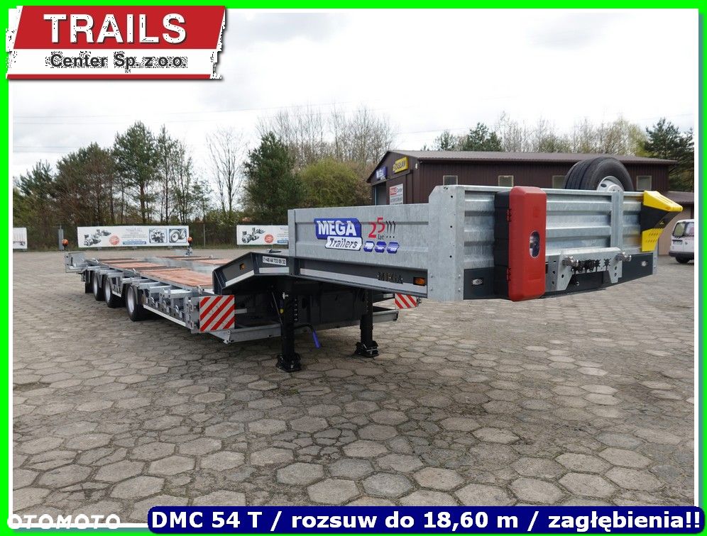 Mega Naczepa 40 T ład. oś skrętna, pokład 9,50 m !!! - 1