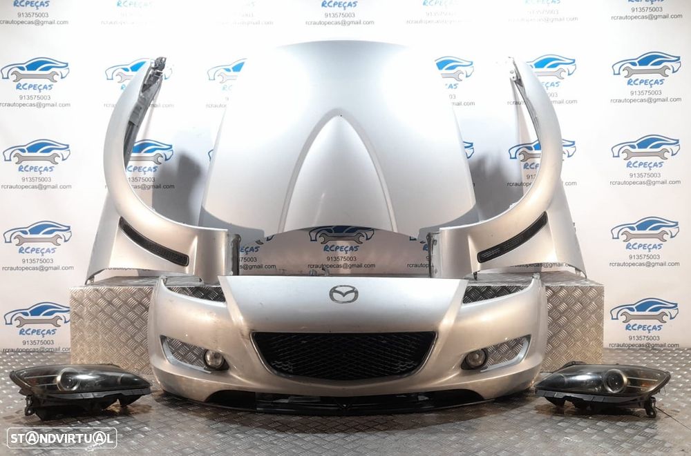 FRENTE COMPLETA MAZDA RX-8 RX8 RX 8 SE FE CAPOT PARACHOQUES GUARDALAMAS OTICAS RADIADOR VENTILADOR FRENTE FIBRA REFORÇO - 1