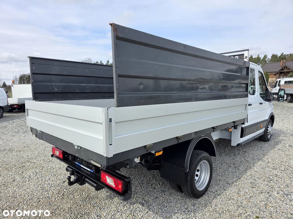 Ford TRANSIT 2,0 TDCI 170 KONNY WYWROTKA 3 STRONNA DOKA BRYGADÓWKA 7 OSOBOWA KLIMA WEBASTO LEDY 150T/KM PRZEBIEGU BLIŻNIAKI DO 3,5T WYWROT GWARANCJA - 38