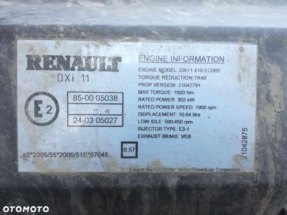 Silnik renault 450 DXI 11 EURO 5 2008 rok - 4