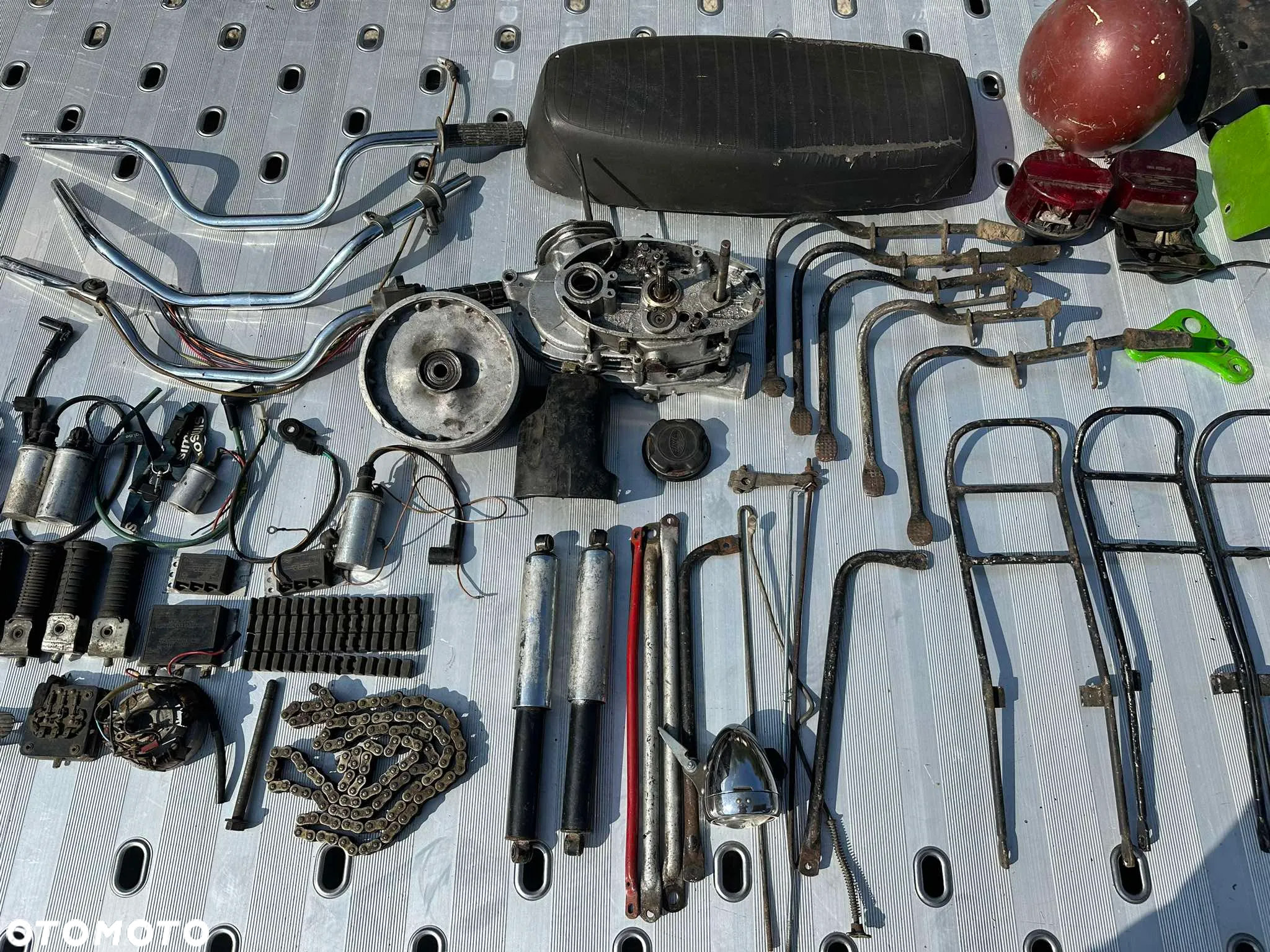Części Jawka 50 Mustang Kaczka Pancerka Tłumnik Wydech Amortyzatory - 14