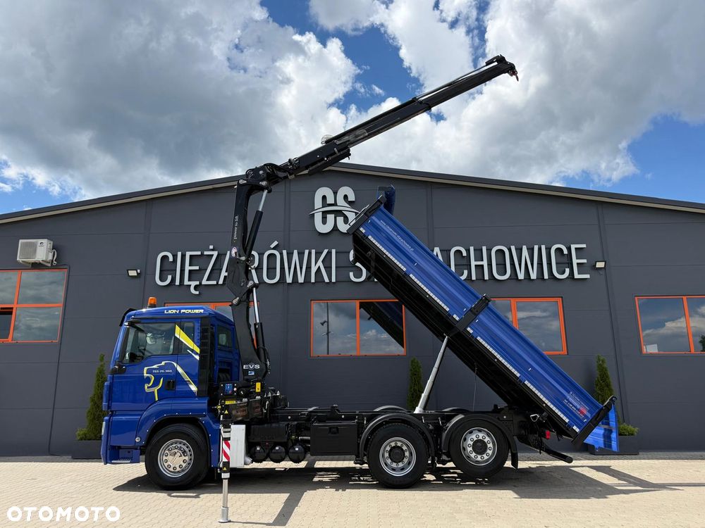 MAN TGM TGS TGX 26.360 // E5 // Klimatyzacja/ 6x2 6x4 // WYWROTKA 3-S // HMF 1420 K2 // kipper, krane, crane, żuraw, dźwig, wywrot - 3
