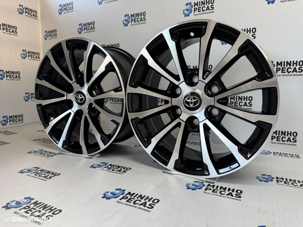 Jantes Look Toyota Hilux em 17 (6x139.7) Preto e Polido - 3