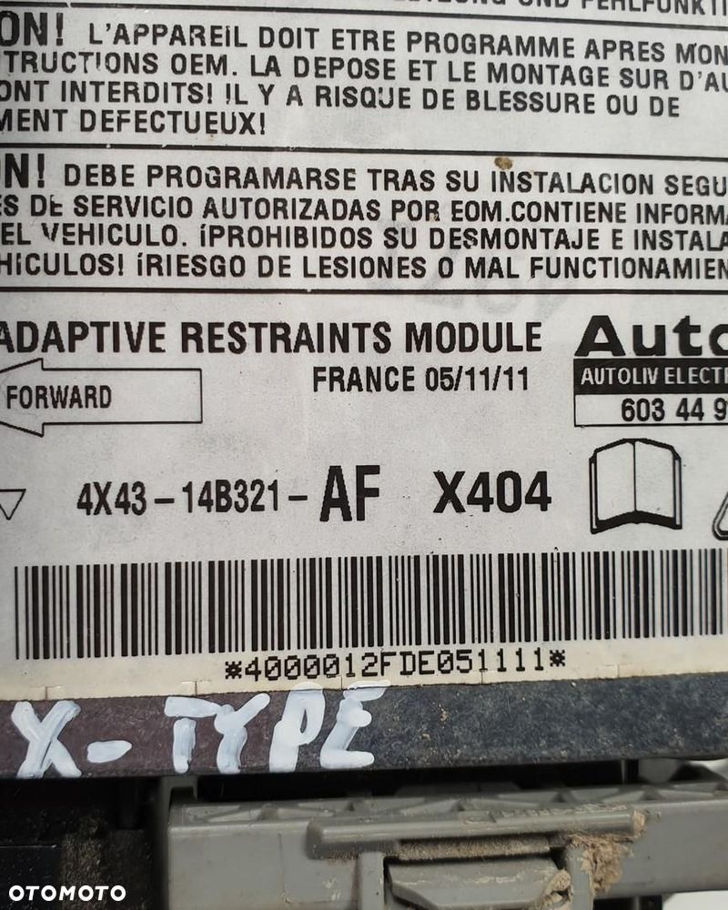 MODUŁ AIRBAG JAGUAR X-TYPE X400 4X43-14B321-AF - 2