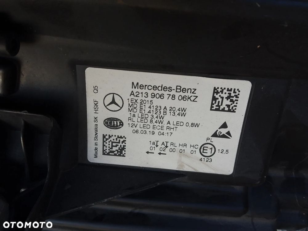 MERCEDES E KLASA 213 COUPE 238 FULL LED LAMPA PRAWY PRZÓD A2139067806 NA CZEŚCI - 10