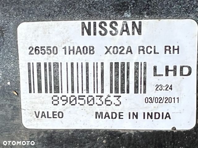 LAMPA TYŁ TYLNA PRAWA NISSAN MICRA K13 - 4