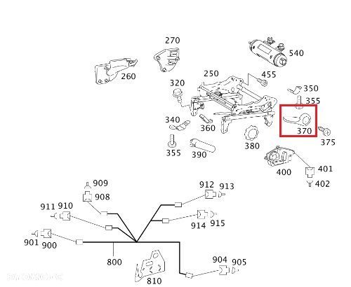 MERCEDES W169 W245 SPRINTER 906 Dzwignia regulacji fotela - 3