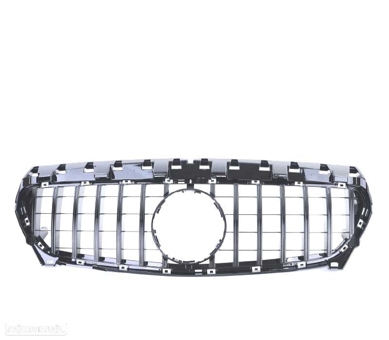 GRELHA FRONTAL MERCEDES CLA W117 13-16 LOOK GTR PRETO BRILHANTE - 4
