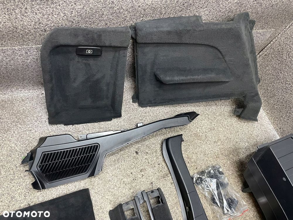 Wnetrze tapicerka boczki podloga bagaznika czarna BMW X5 E70 7 osob - 5