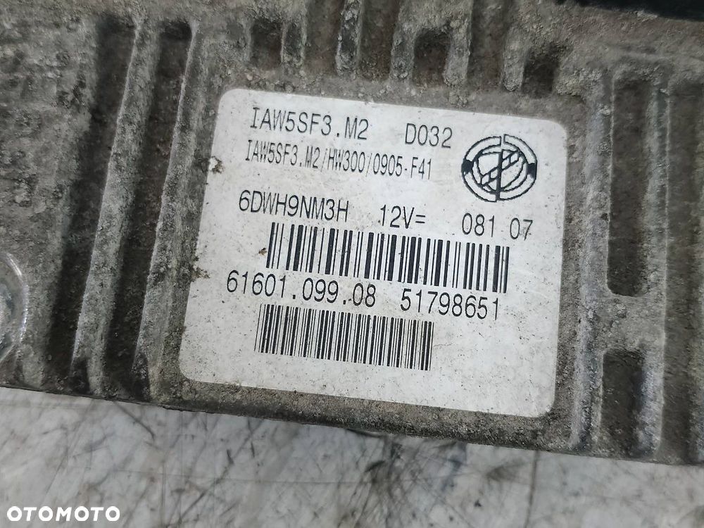 KOMPUTER, STEROWNIK FIAT GRANDE PUNTO 51798651 1.4 8V - 4