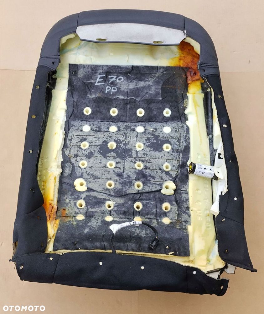 bmw x5 e70 lift 10-13 oparcie fotela prawy przód czarna podgrzewana skóra - 2