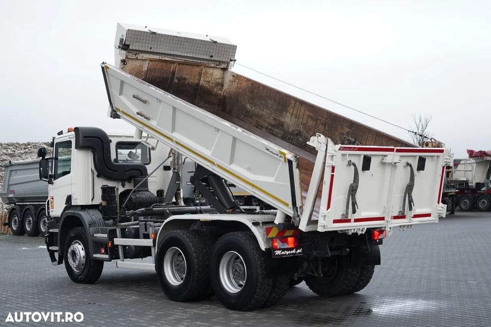 Scania P 410 / 6x4 / BASCULĂ DUBLU / HYDRODOLTA / BOARDMATIC / AUTOMATĂ / EURO 6 - 3