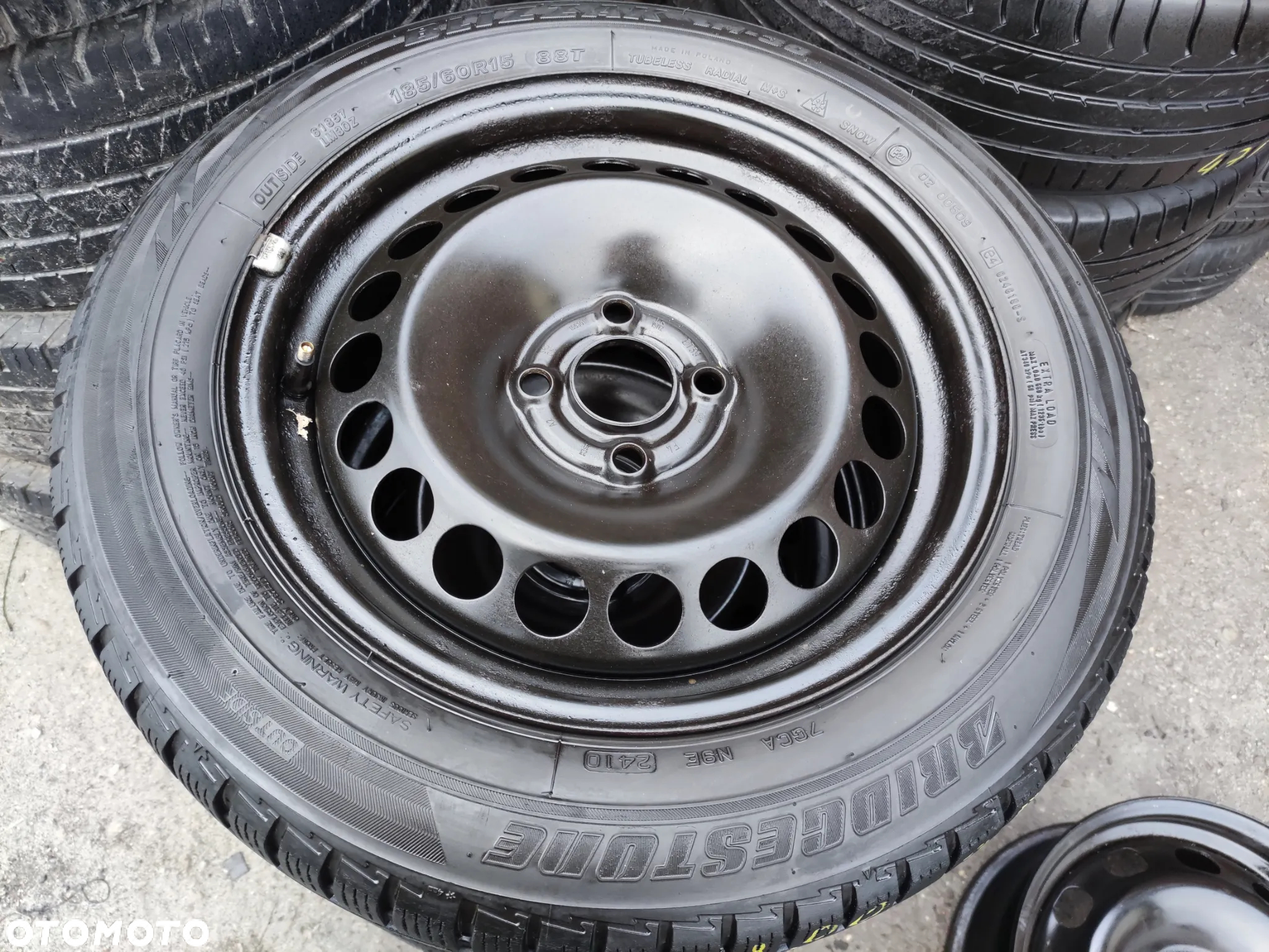 4x100 Felgi Stal Stalowe 15 Koła Zimowe Zima OPEL MERIVA A ASTRA G H CORSA C D E COMBO C ADAM CHEVROLET Fiat Grande Punto Evo ALU-RAD Legnica 185/60 5mm - 2
