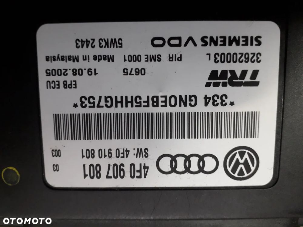 moduł sterownik ręcznego 4F0907801 A6 C6 - 2