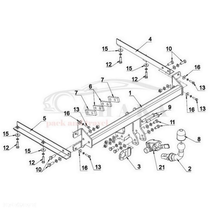 Hak Holowniczy Automat Do Honda Accord Sedan 2008-2015 - 3