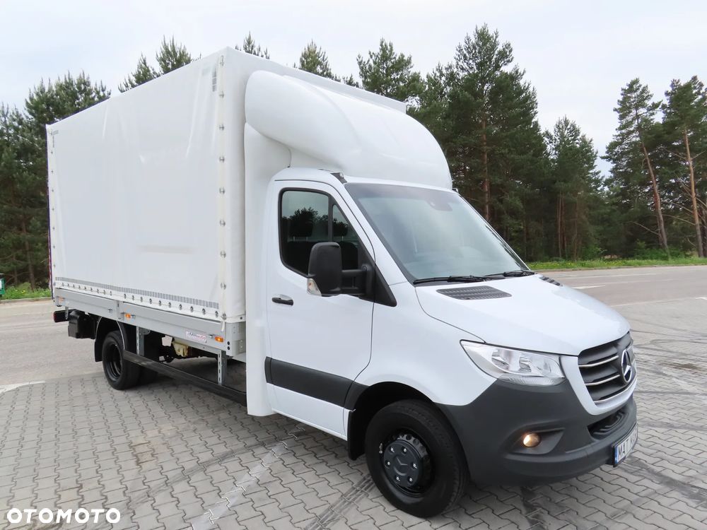 Mercedes-Benz Sprinter 519 CDI 190 KM Firana + Winda Załadowcza 1000 Kg Udźwig Skrzynia 4269 mm Długa 8.E.Palet Rozstaw Osi 4325 mm DMC 3500 Kg Ładowność 763 Kg WZMACNIANY Stan Jak NOWY Gotowy Dostępny OKAZJA - 9