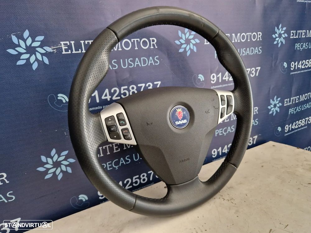 Volante usado pele com airbag SAAB 9-3 93 - 2