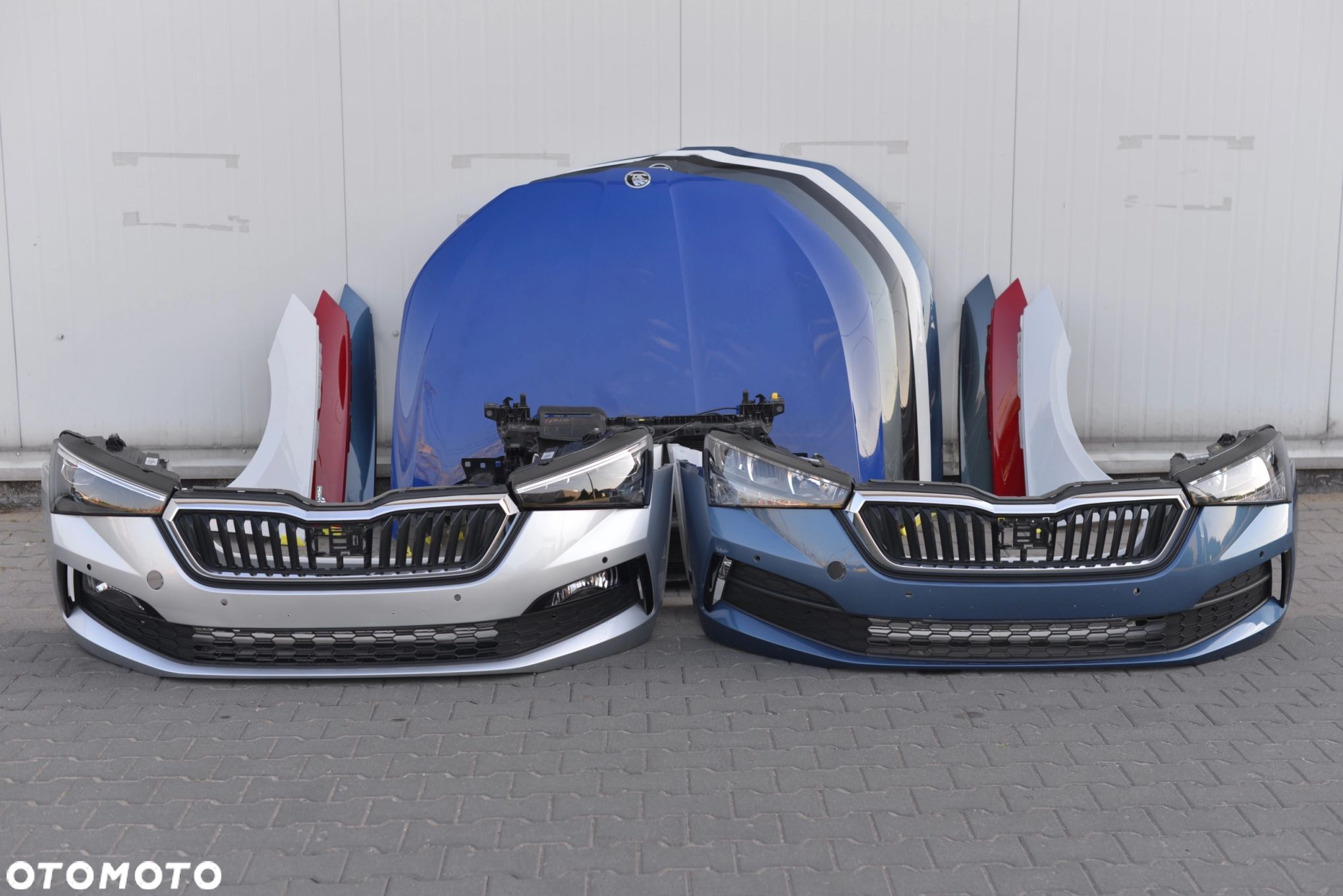 MASKA ZDERZAK GRILL BŁOTNIK LAMPA H7 XENON LED PAS BELKA SKODA SCALA - 1