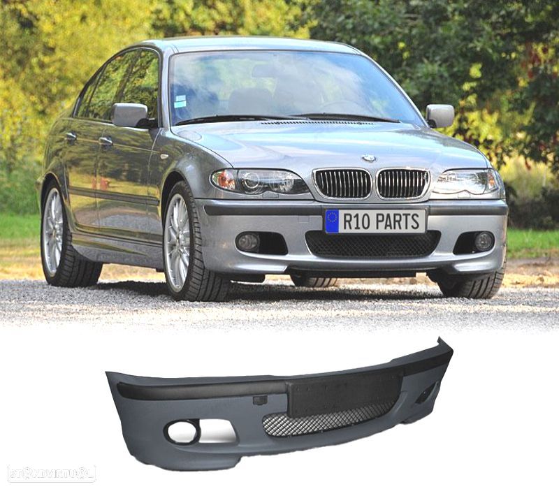 PARA-CHOQUES FRONTAL BMW E46 99-05 LOOK M + FAROIS DE NEVOEIRO AMARELOS - 2