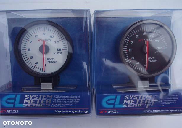APEXI ELII style EGT 60mm temperatura spalin BIAŁY - 2