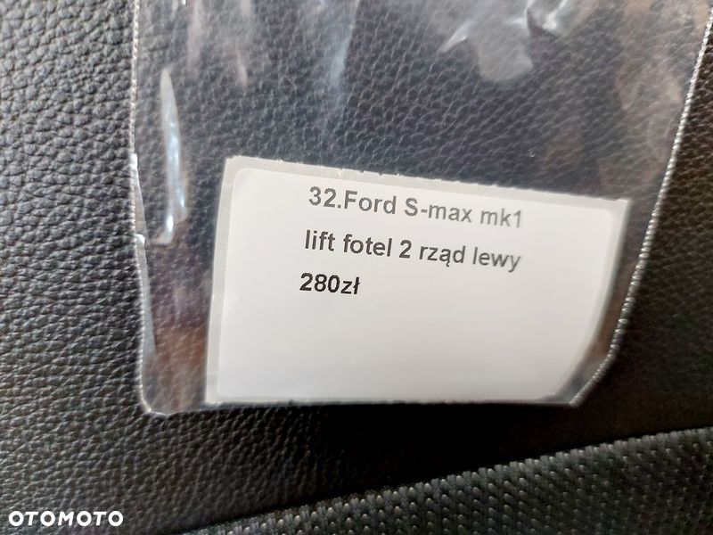 ford s-max mk1 fotel ii 2 rząd lewy półskóra - 6