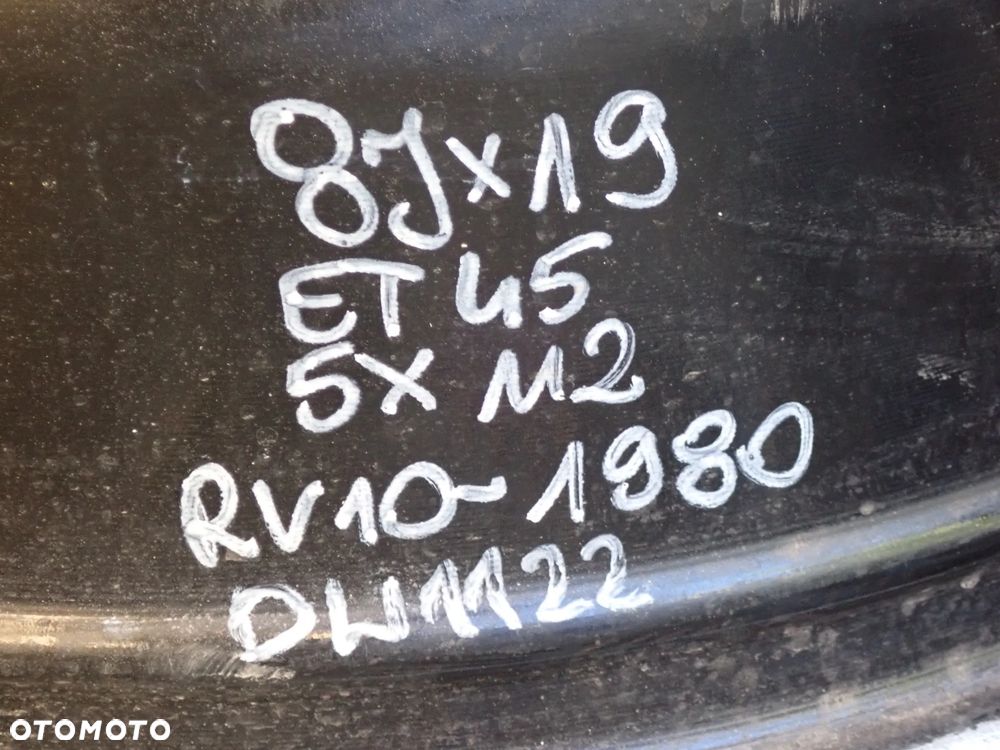 FELGI ALUMINIOWE AUDI  8JX19  ET 45  5X112   RV10-1980  DW1122 - 8