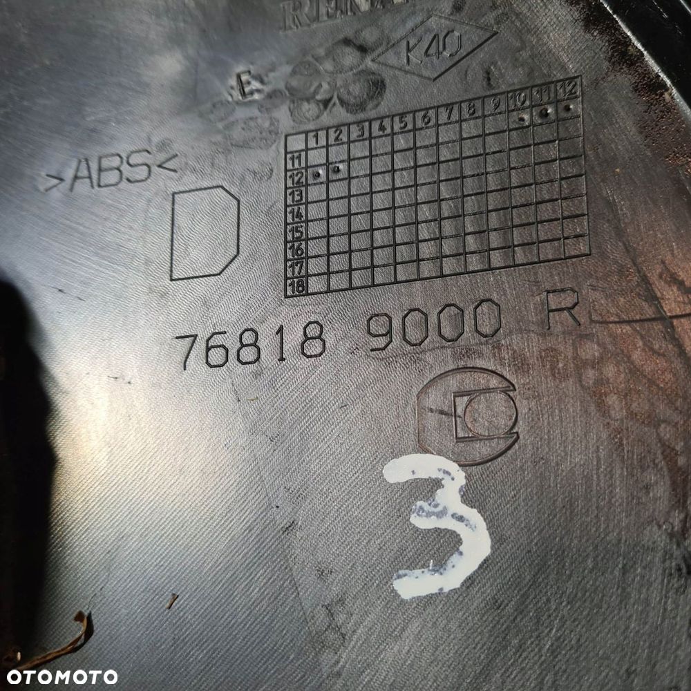 renault twizy listwa obudowa osłona dachu plastiki - 5