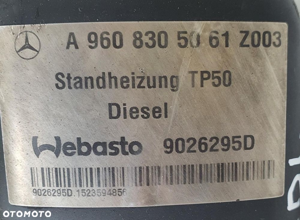 WEBASTO POSTOJOWE DOGRZEWACZ MERCEDES ACTROS MP4 A9608305061 - 8