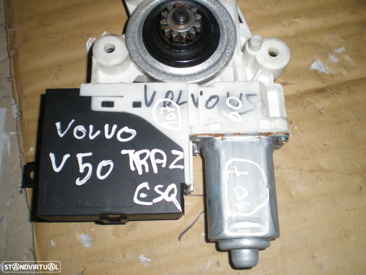 Motor Elevador Vidro 30710147 VOLVO V50 2004 2.0D 135CV 5P PRETO TE - 2