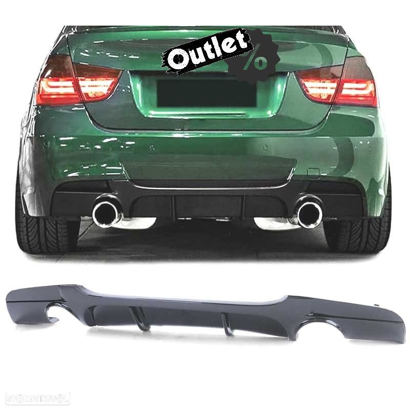 C030139C2 DIFUSOR BMW E90 E91 04-12 LOOK M PERFORMANCE PRETO BRILHANTE - 1