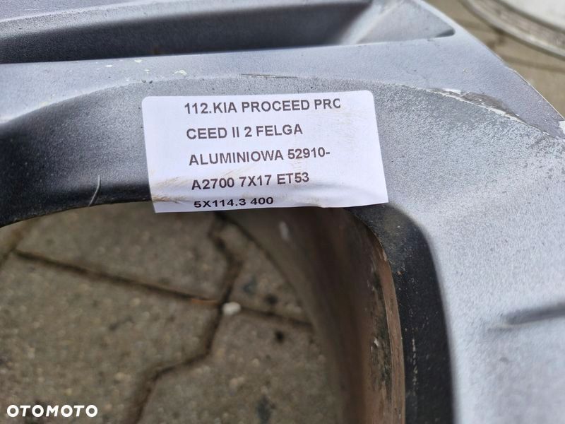 kia proceed pro ceed ii 2 felga alufelga 17 52910-a2700 7x17 et 53 5x114.3 - 4