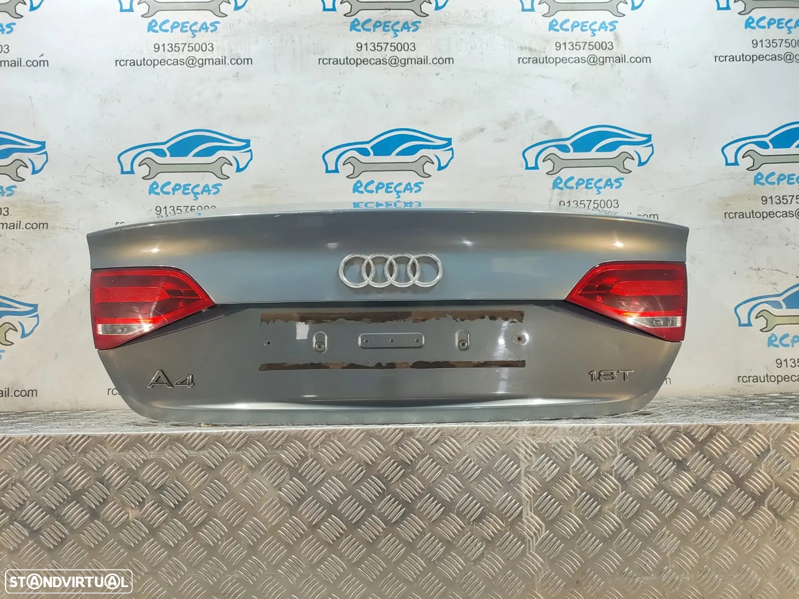 Tampa / Porta da Mala Audi A4 B8 Sedan - Pré Facelift - Farolins | Simbolo | Forra - 5