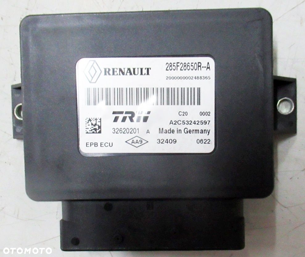 RENAULT SCENIC III 1.4 TCE MODUŁ HAMULCA RĘCZNEGO 285F28650R - 1