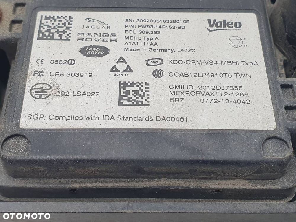 RADAR TYŁ LEWY SENSOR MARTWEGO POLA JAGUAR F-PACE FW93-14F152-BD - 2