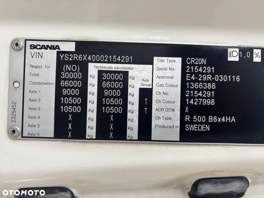 Scania R500 6x4 EURO6 + RETARDER - 34