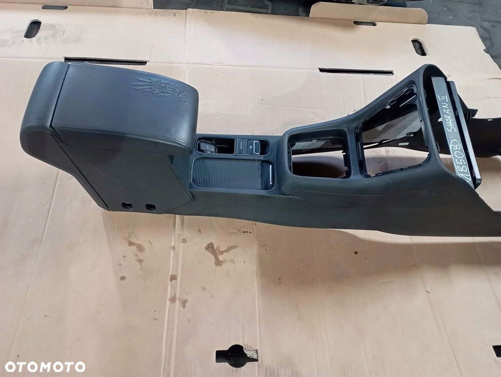 VW SHARAN II 2 TUNEL ŚRODKOWY PODŁOKIETNIK SKÓRA EUROPA - 4