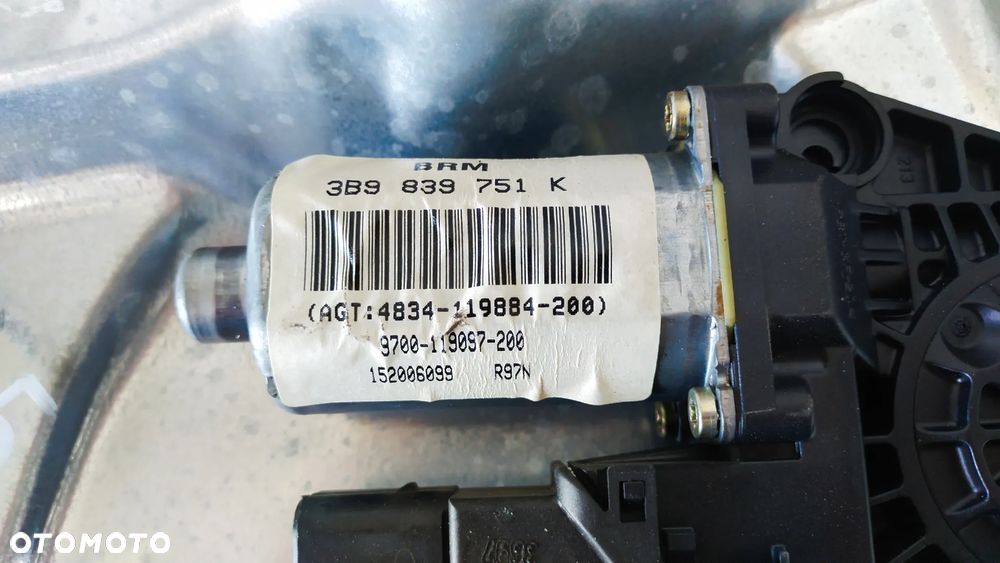 Vw Passat B5 silniczek podnośnik mechanizm szyby lewy  tył - 4