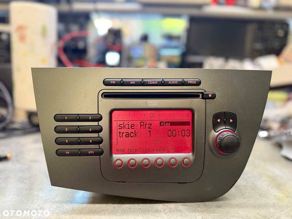 Fabryczne Radio Cd Mp3 Seat Leon Blaupunkt SE350 - 4