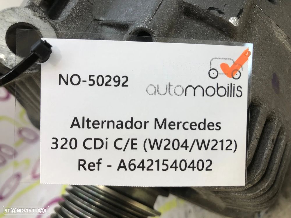 Alternador MERCEDES-BENZ CLASSE C (W204) C 320 CDI Ref. A6421540402 - NO. 50292 - 5
