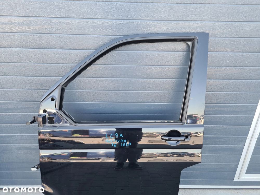 VW T5 LIFT T6 drzwi lewy przód czarne LC9X - 3