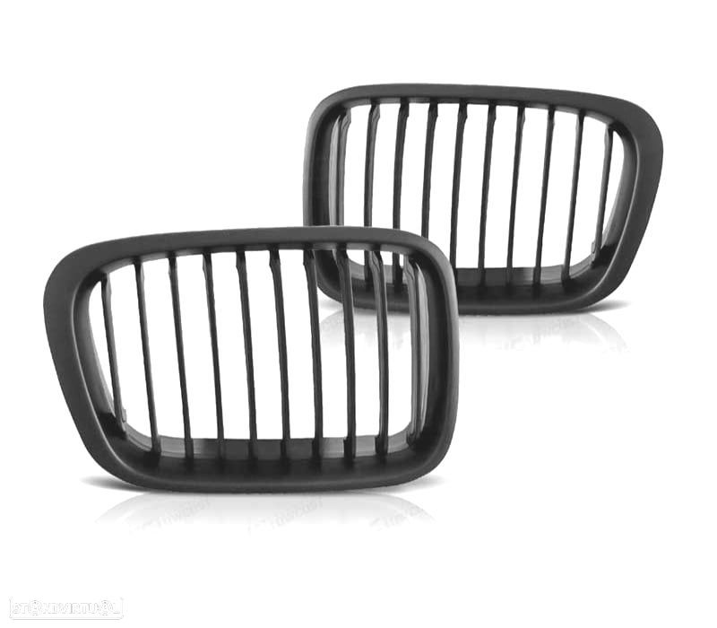 GRELHAS FRONTAIS BMW E46 4D 98-01 PRETO LOOK M - 2