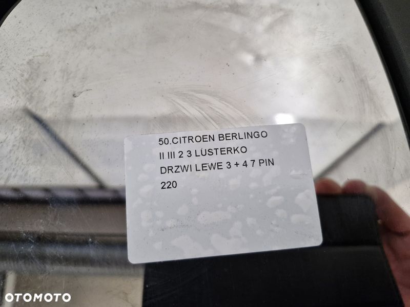 CITROEN BERLINGO II 2 III 3 LUSTERKO DRZWI LEWE 3 + 4 7 PIN - 5