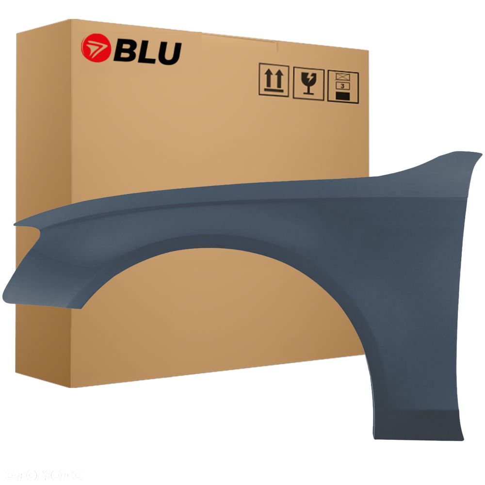 BLU Błotnik AUDI A4 B8 S4 LX7Z lewy szary 07-11 przód DelphinGrau - 1