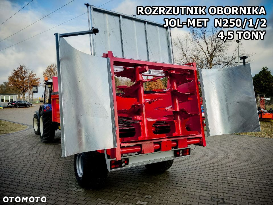 nowy ROZRZUTNIK JOLMET do nawozu obornika jednoosiowy N250/1 3,5 T STANDARD - 19