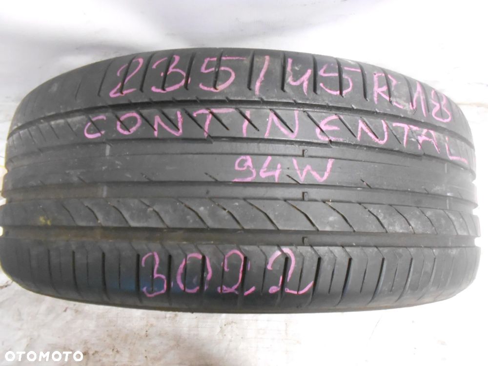 OPONA POJEDYNKA 235/45R18 CONTINENTAL CONTI SPORT CONTACT 5 DOT 3022 7MM - 1