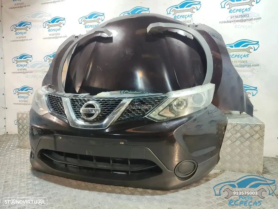 Frente Completa Nissan Qashqai II - J11 | 2013 a 2021 - Parachoques | Parachoque | Grelha | Grelhas | Otica | Oticas | Guarda Lamas | Lama | Capo | Capot | Reforço | Fibra | Radiador | Ventilador | Radiadores | Para-choques - 3