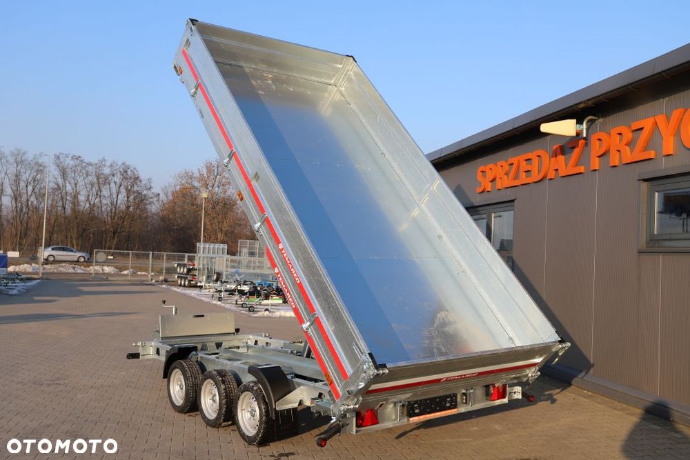 TEMARED /MARTZ TIPPER 4020/3 C S 3,5T 405x197x40 cm , DMC 3500 kg, 3 osie, Koła 195R13C, Burty stalowe - 1