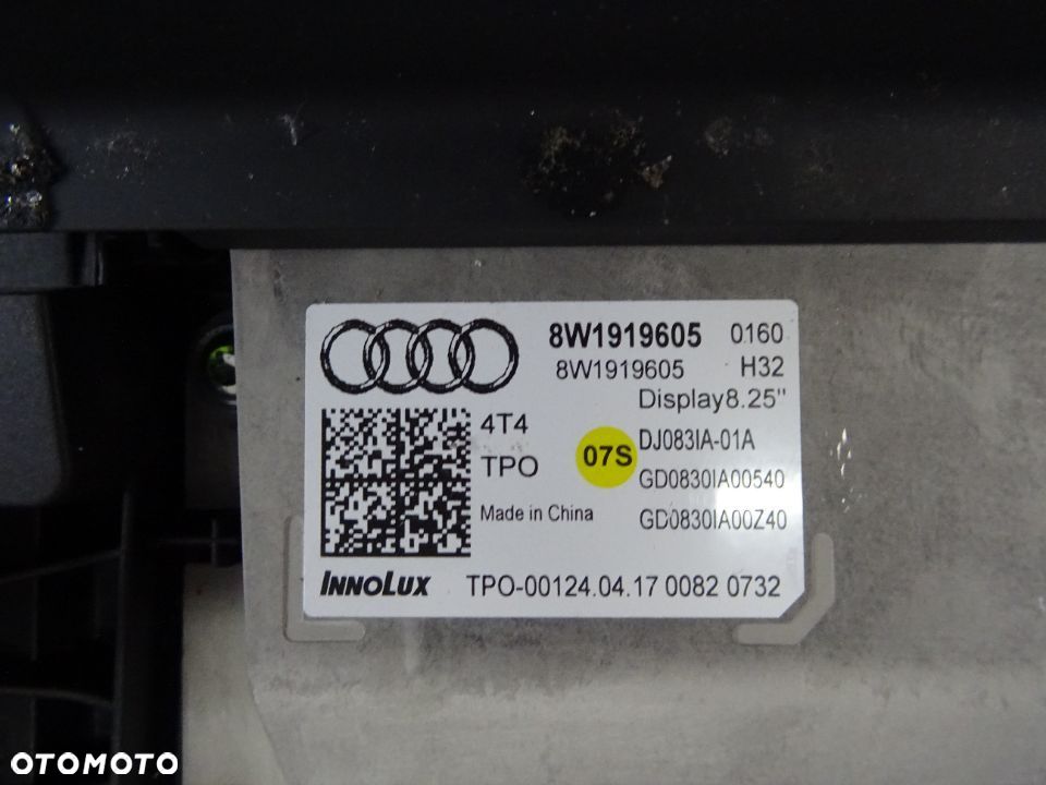 8W5035036B  8W1919605 Nawigacja multimedia MIB Audi A4 B9 A5 czesci - 3