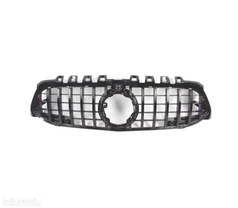 GRELHA FRONTAL MERCEDES CLASE A W177 V177 18-22 LOOK AMG GT PRETO BRILHANTE - 2